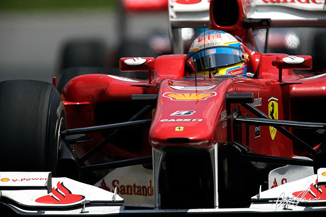 Fernando Alonso durante el GP de Canad 2010