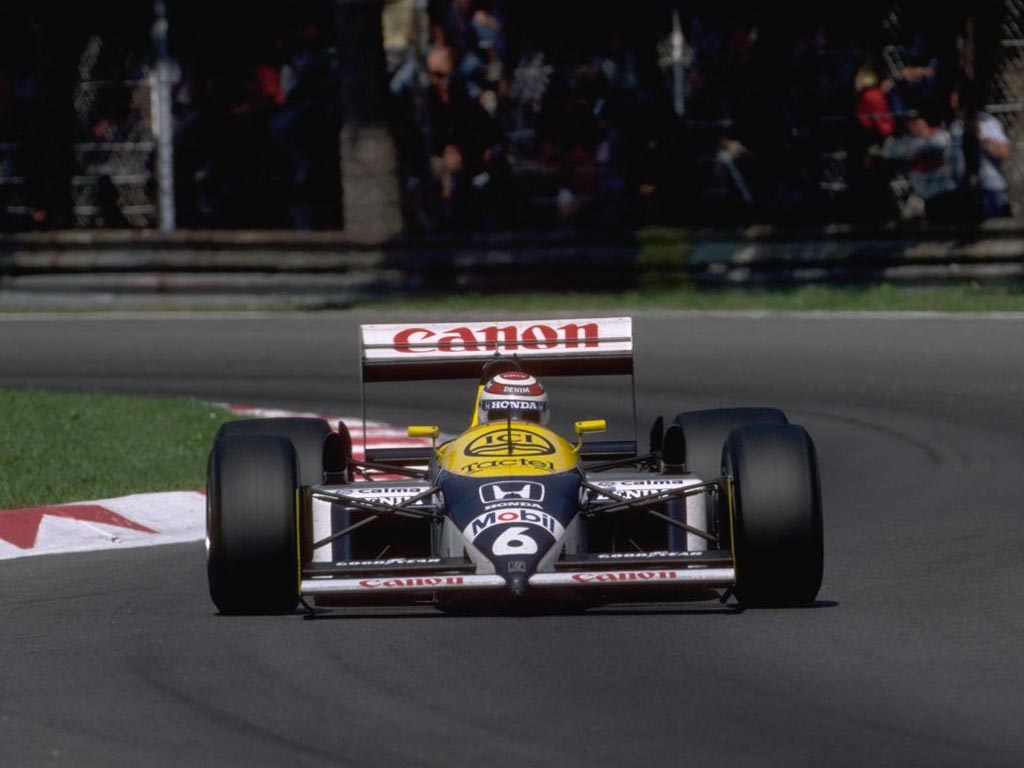 Nelson Piquet en Monza en 1987