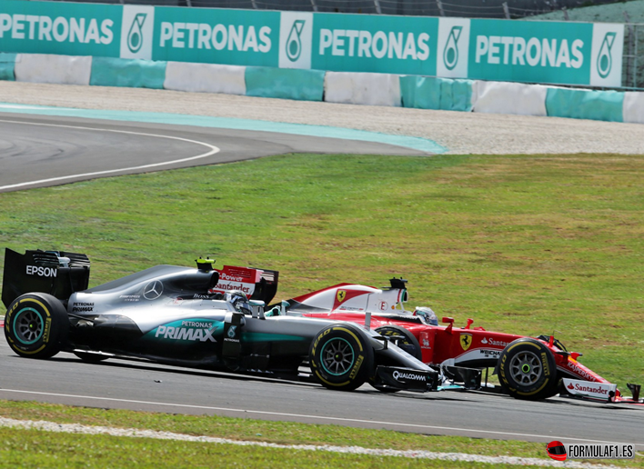 Resultado de imagen de gran premio de malasia 2016 rosberg y raikkonen