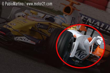 Aleron lateral Alonso R28 - Formula 1 - Formula F1