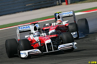 Trulli devovió la confianza al equipo Toyota con la cuarta posición