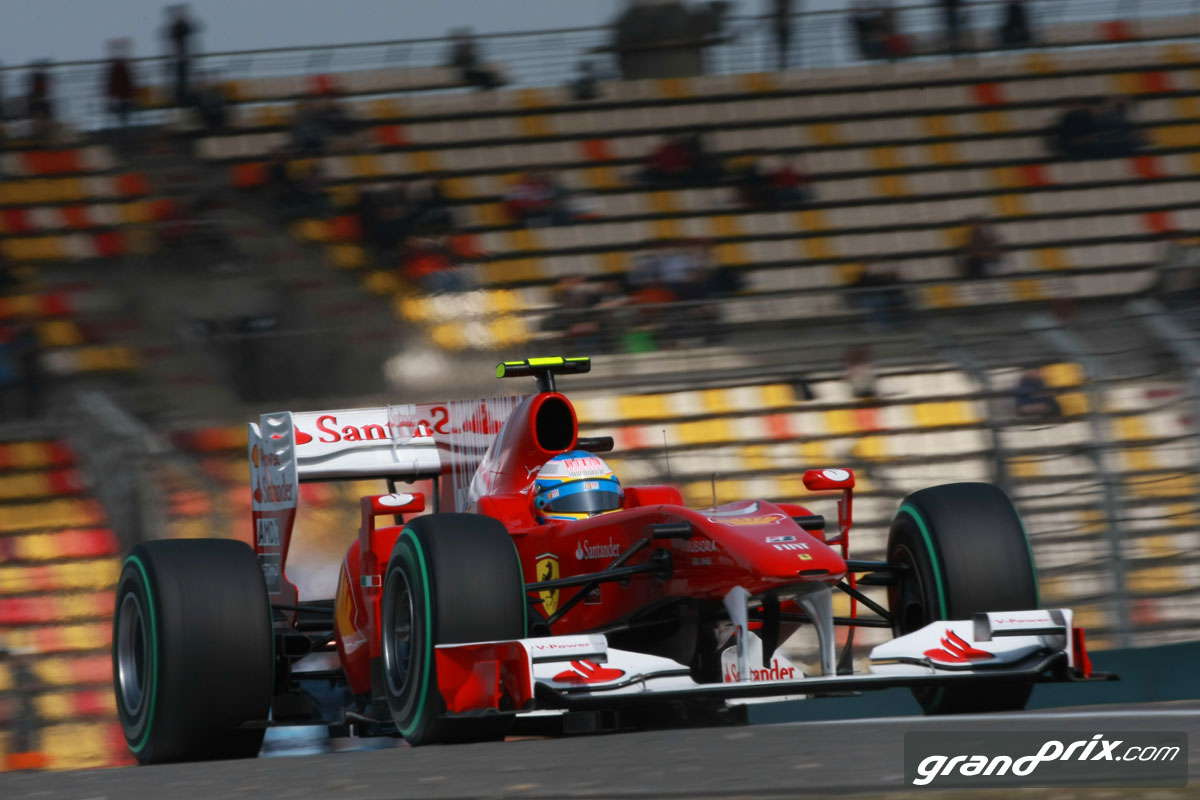 Fernando Alonso en el GP de China 2010