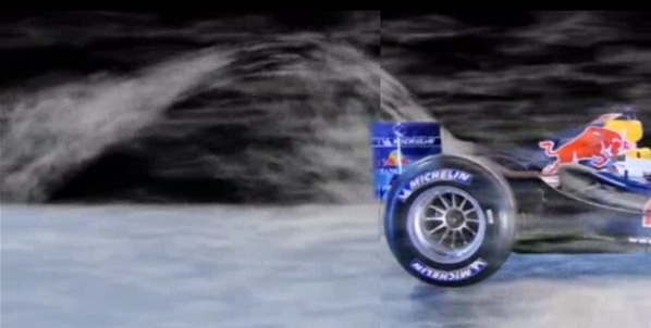 Aerodinámica del alerón trasero de Red Bull