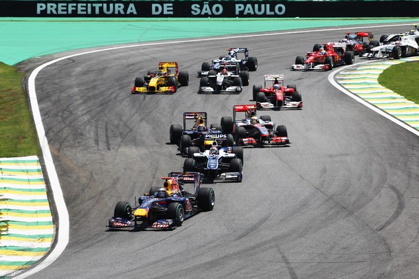 Salida del GP de Brasil 2010