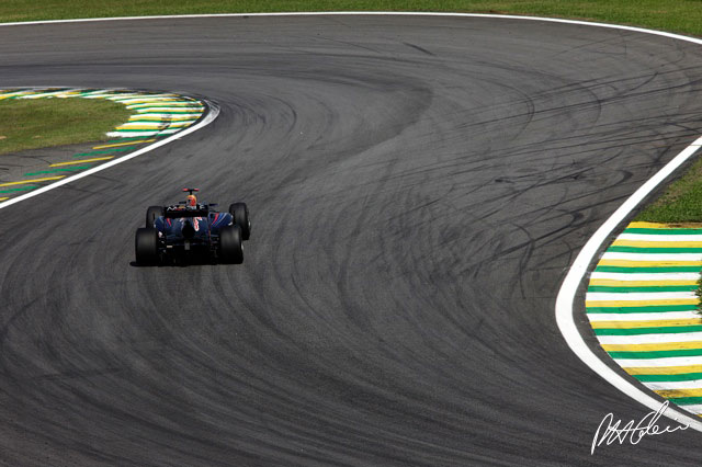 Sebastian Vettel en el Gran Premio de Brasil 2010