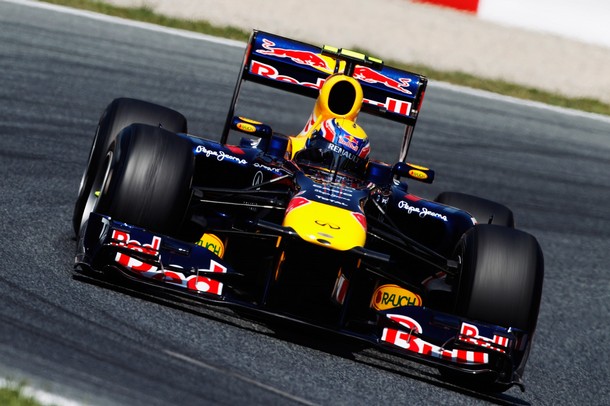 Mark Webber en la calificación del GP de España 2011