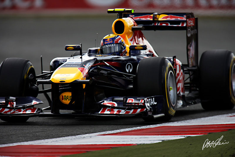 Mark Webber en la calificación del GP de Gran Bretaña 2011