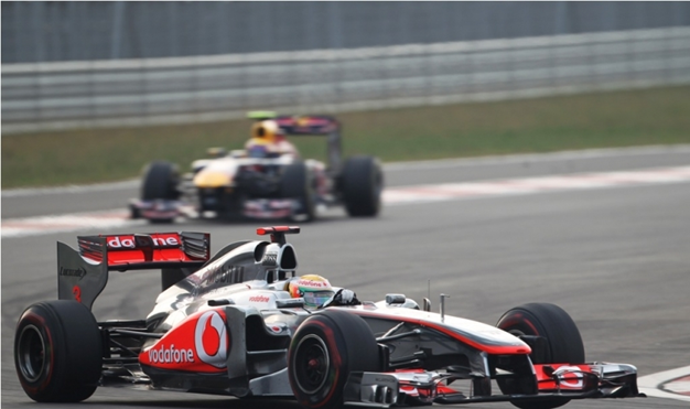Buena carrera de Hamilton. Corea 2011