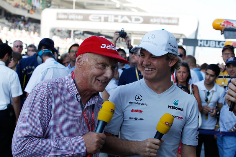 Niki Lauda y Nico Rosberg