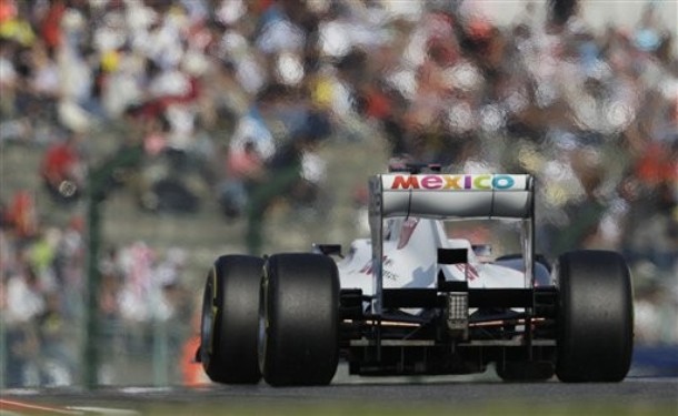 Kamui Kobayashi en la calificación del GP de Japón 2011