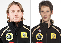 Kimi Raikkonen y Romain Grosjean