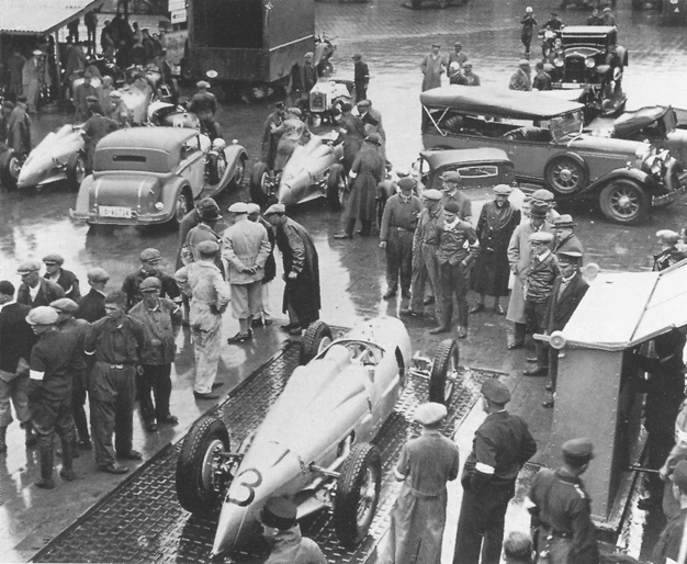 Preparativos de la Eifelrennen 1934