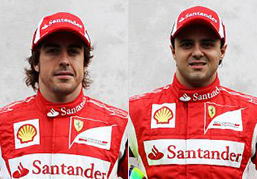 Fernando Alonso y Felipe Massa