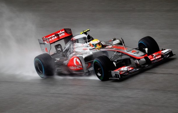 Lewis Hamilton durante el GP de Malasia 2012