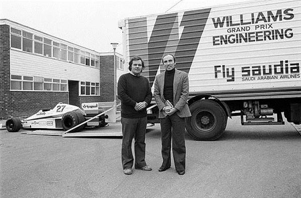 Patrick Head y Frank Williams en 1978