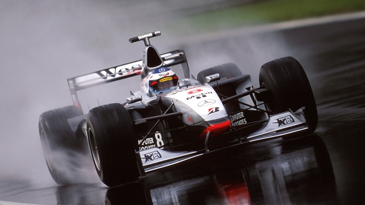 Mika Hakkinen durante el GP de Italia de 1998