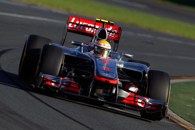 Lewis Hamilton durante el GP de Australia de 2012