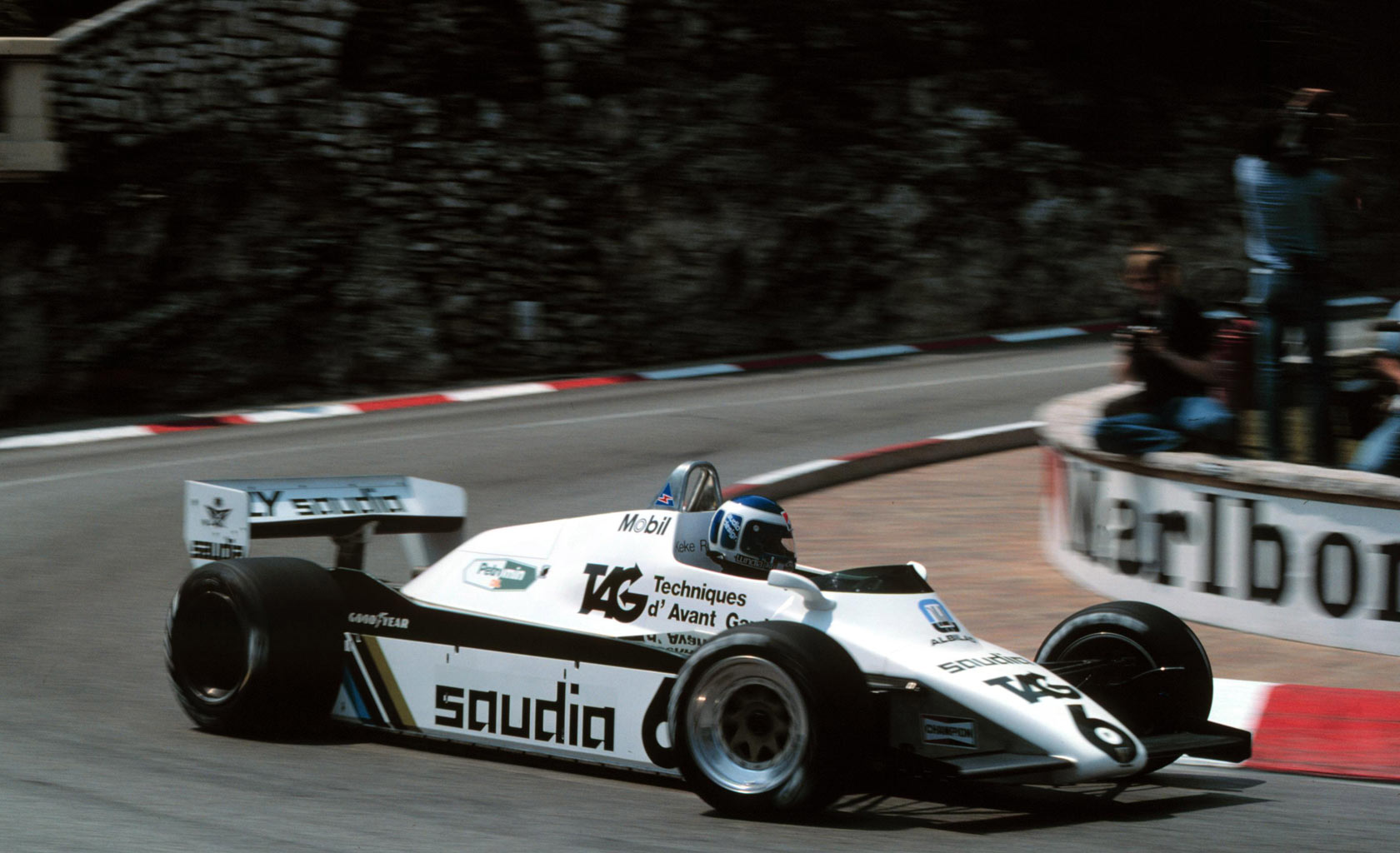 Keke Rosberg en el GP de Mónaco 1982