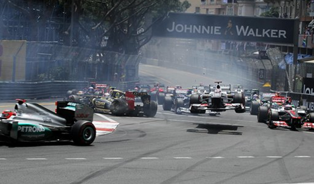 Salida GP Mónaco 2012