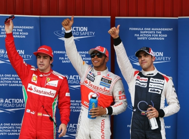Terna de cabeza de parrilla. Calificación GP Epaña 2012