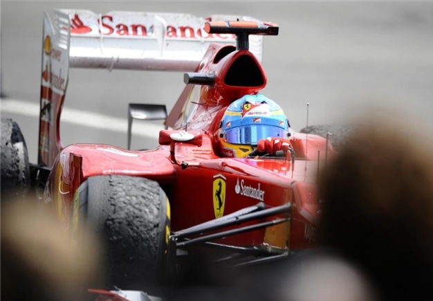 Alonso segundo, GP Gran Bretaña 2012