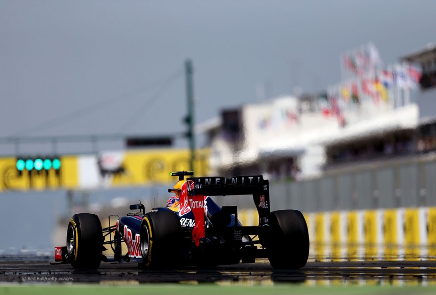 Mark Webber en la calificación del GP de Hungría 2012