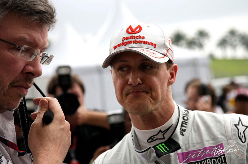 Ross Brawn y Michael Schumacher
