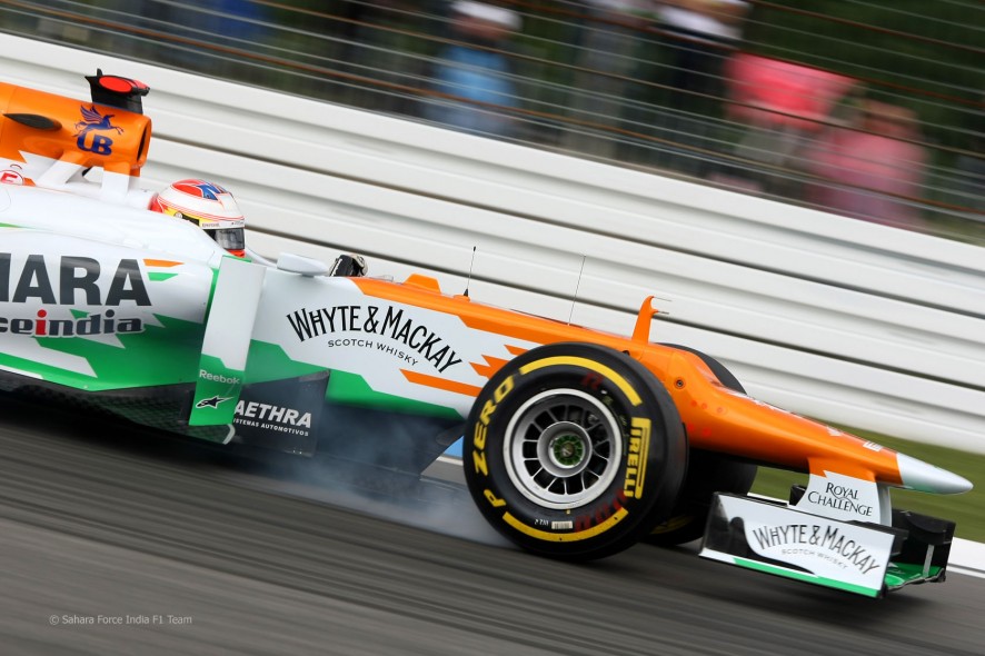Paul di Resta en la calificación del GP de Alemania 2012