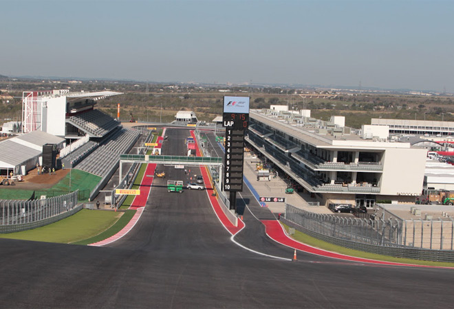 Primera curva del Circuito de la Américas