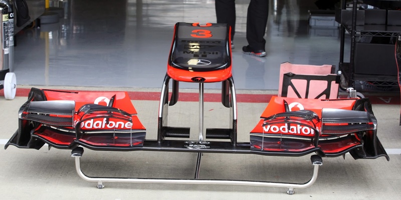 Alerón delantero del McLaren MP4-27