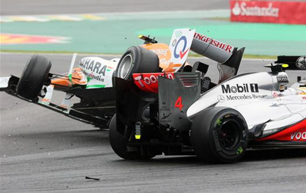 Incidente Hamilton-Hulkenberg. GP Brasil 2012