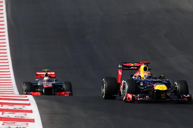 Vettel y Hamilton. GP EEUU 2012