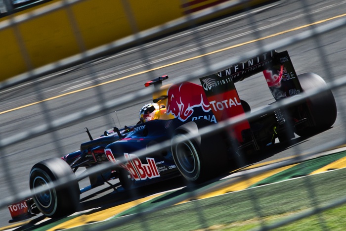 Sebastian Vettel durante el GP de Australia 2012