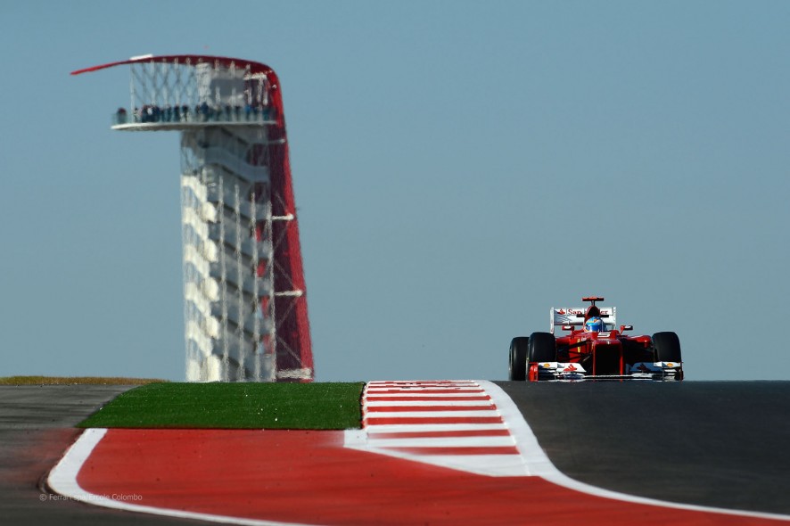 Fernando Alonso en el Circuito de las Americas en Austin, Texas
