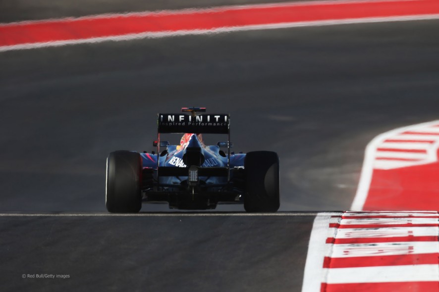 Sebastian Vettel durante los entrenamientos del Gran Premio de EE.UU. 2012