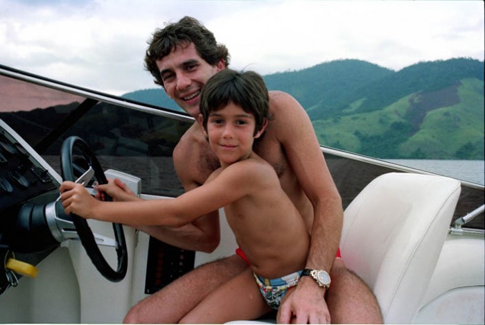 Bruno Senna con su tío Ayrton