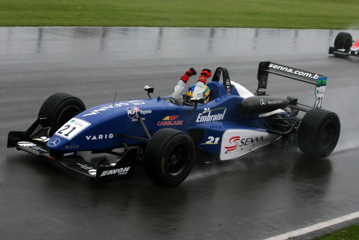 Bruno Senna en la F3 en Donington Park, 2006