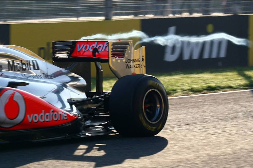Vórtices dejados por el McLaren MP4-26