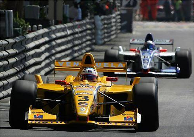 Maldonado vence en Mónaco, en las WSR con el equipo Draco. 2006