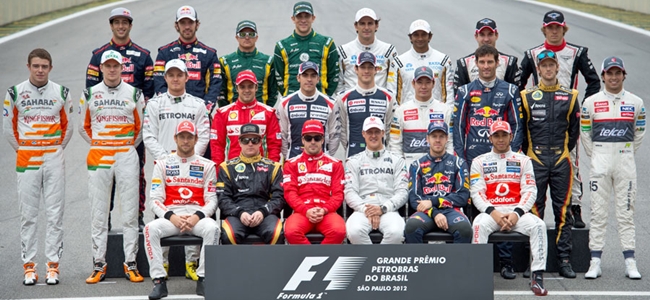 Pilotos F1 GP de Brasil 2012