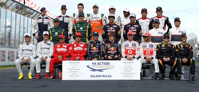 GP de Australia 2012, F1, Pilotos