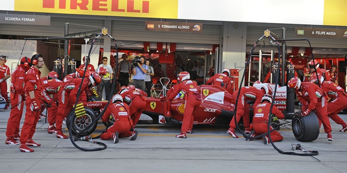 Pit Stop, Ferrari GP Japón 2012
