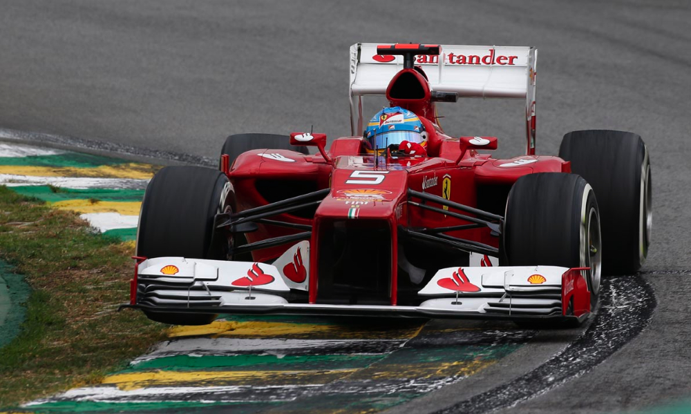 Fernando Alonso en la calificación del GP de Brasil 2012