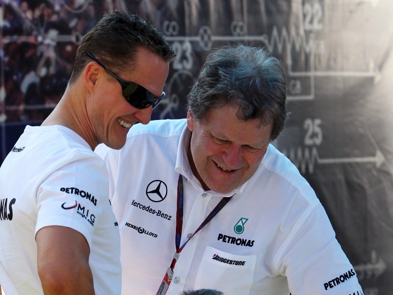 Michael Schumacher y Norbert Haug
