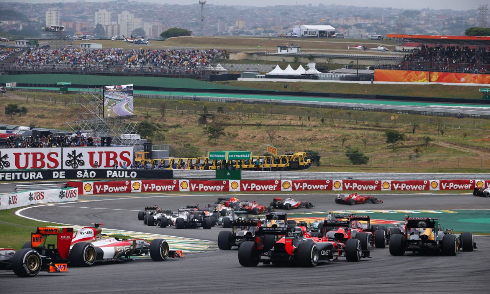 Salida del GP de Brasil 2012