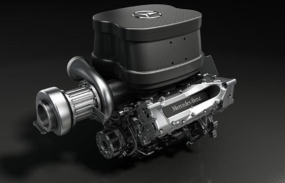 Motor Mercedes V6 1.6 litros turbo