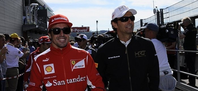Pedro de la Rosa y Fernando Alonso