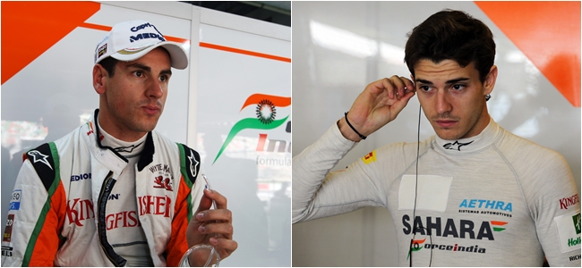 Adrian Sutil, Jules Bianchi, Force India, 2013