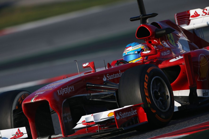 Alonso. Test Montmeló Febrero 2013