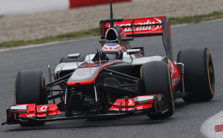 Button. 1º Test Barcelona 2013